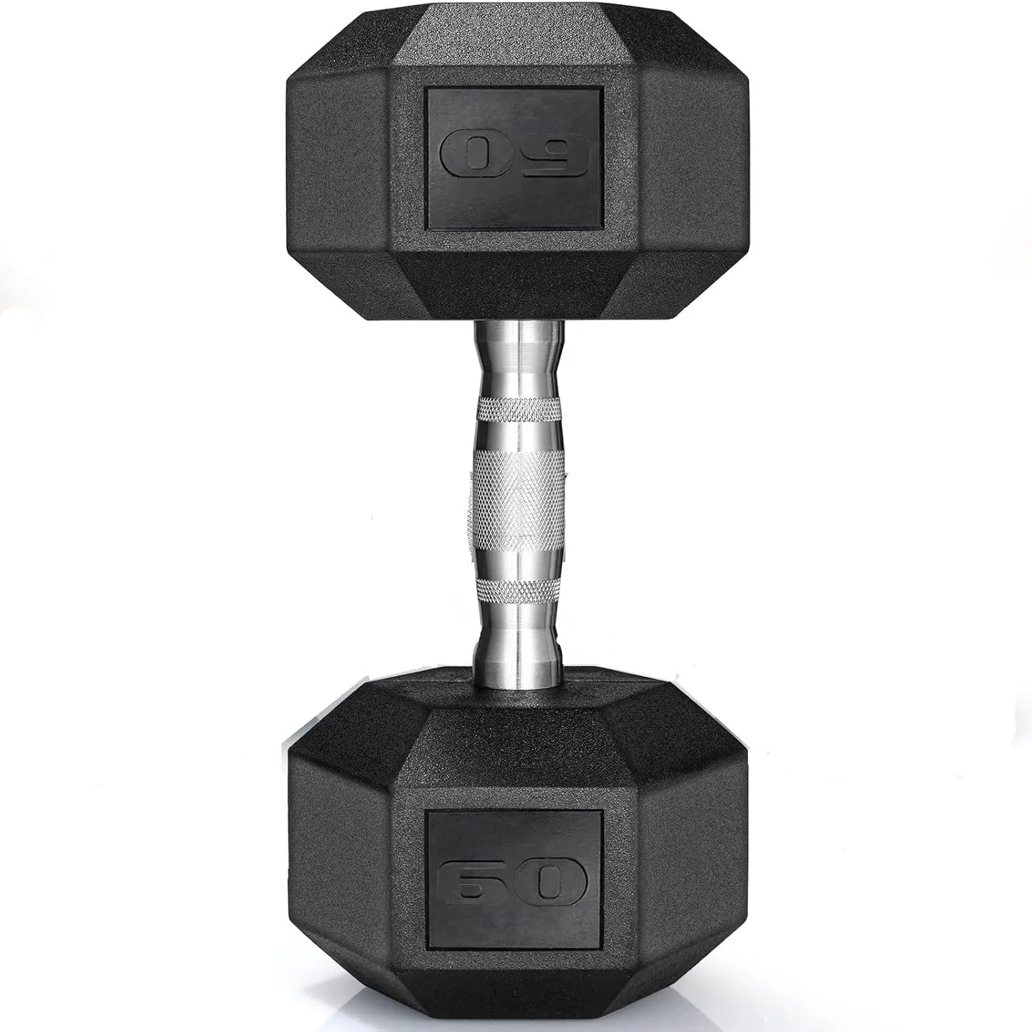 NONED Rubber Hex Dumbbell Set 30-75Lb Rubber Coated Cast Iron