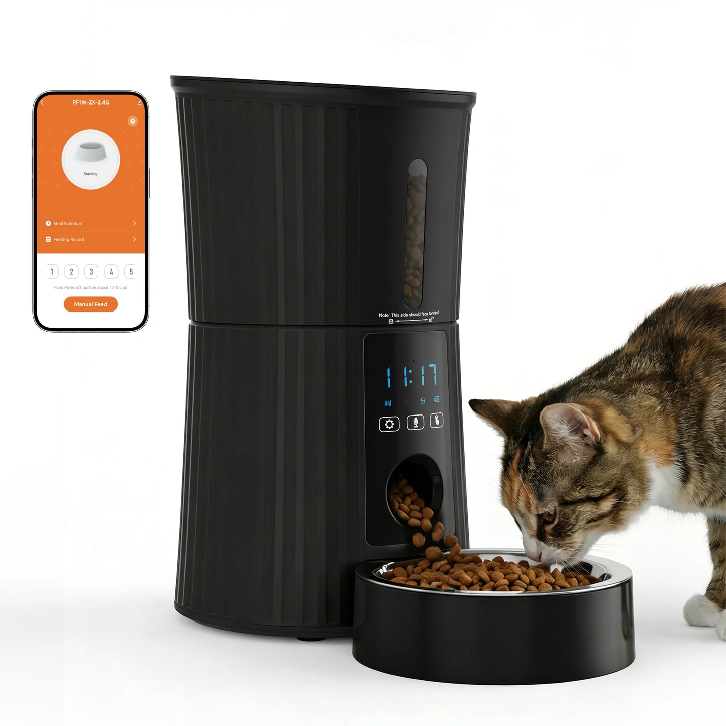 JHK Automatic Cat Feeder With WiFi Timed App Control