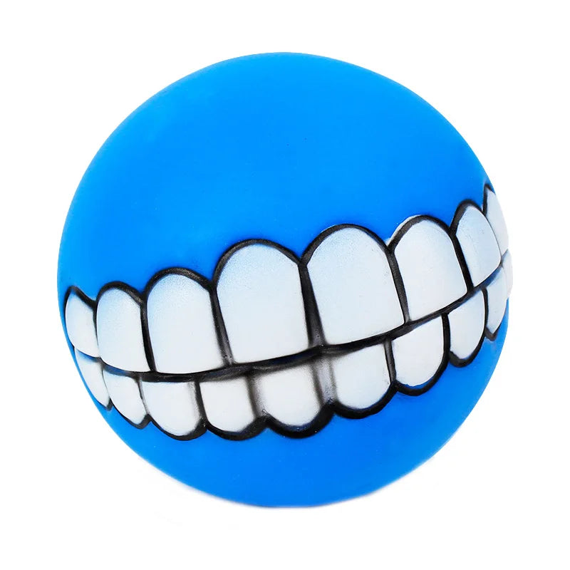 Pawstrip Rubber Squeaky Dog Toy Ball Bite Resistant