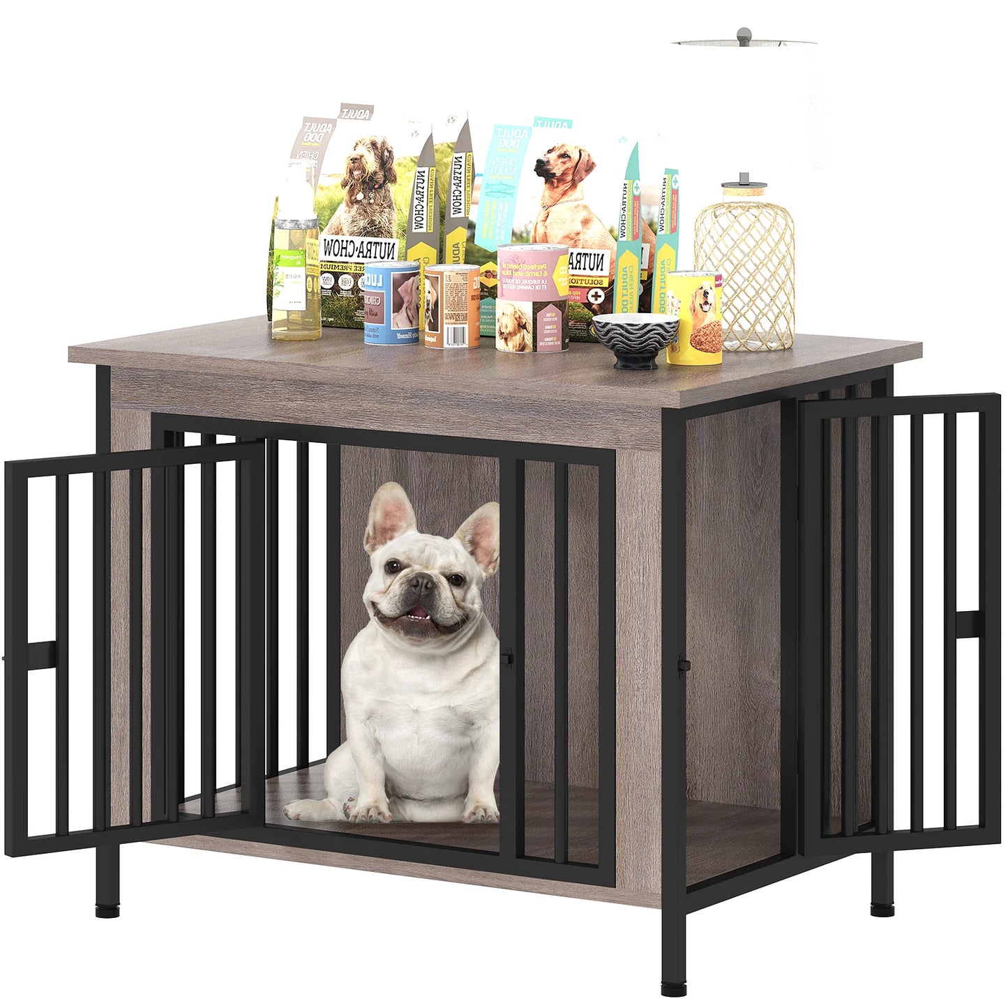 Heavy Duty Dog Crate Furniture Kennel Table TV Stand