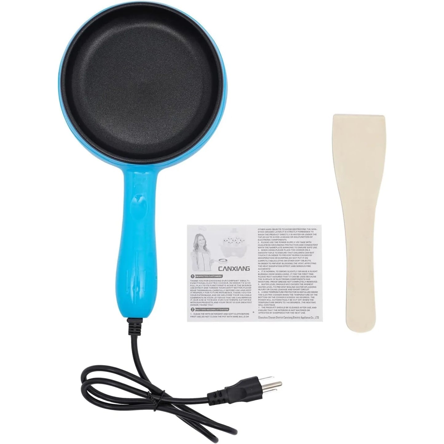 Nonstick Electric Skillet 110V Mini Frying Pan For Cooking