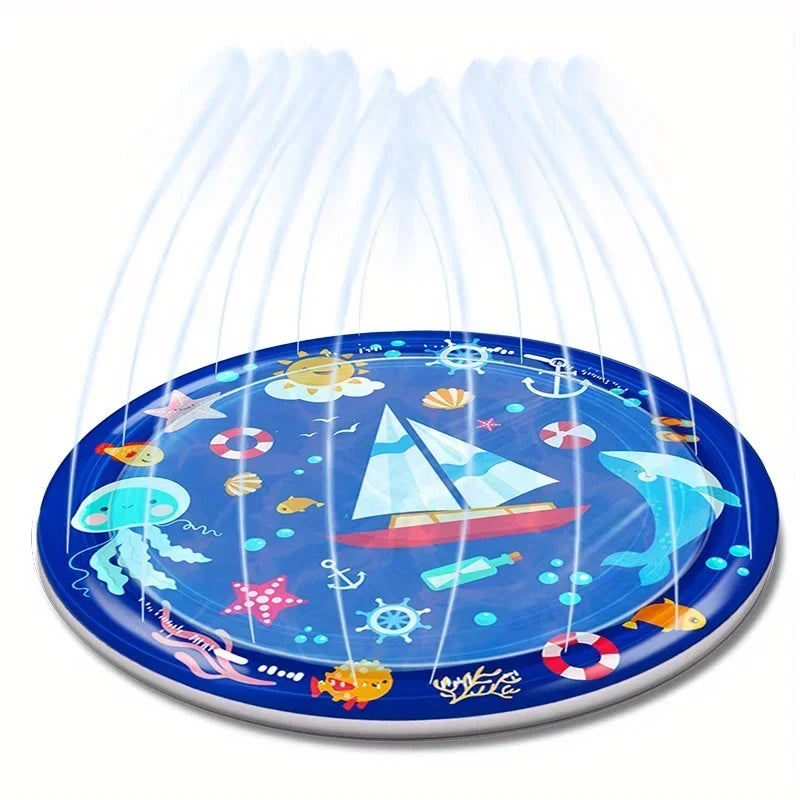 Outdoor Pet Pool Sprinkler Pad For Dogs Inflatable Water Play