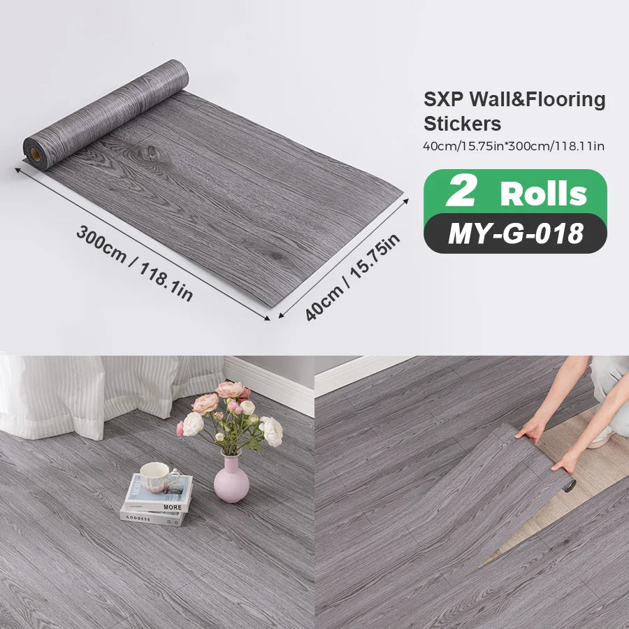 Self Adhesive Wall Floor Sticker Peel And Stick Wood Grain Marble Design