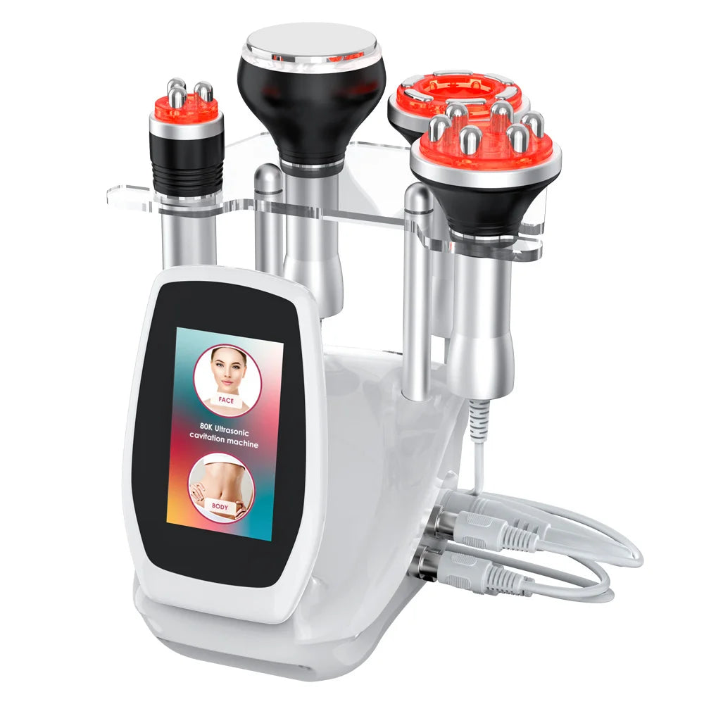 Ultrasonic Cavitation 4in1 Body Slimming Machine Facial Massager