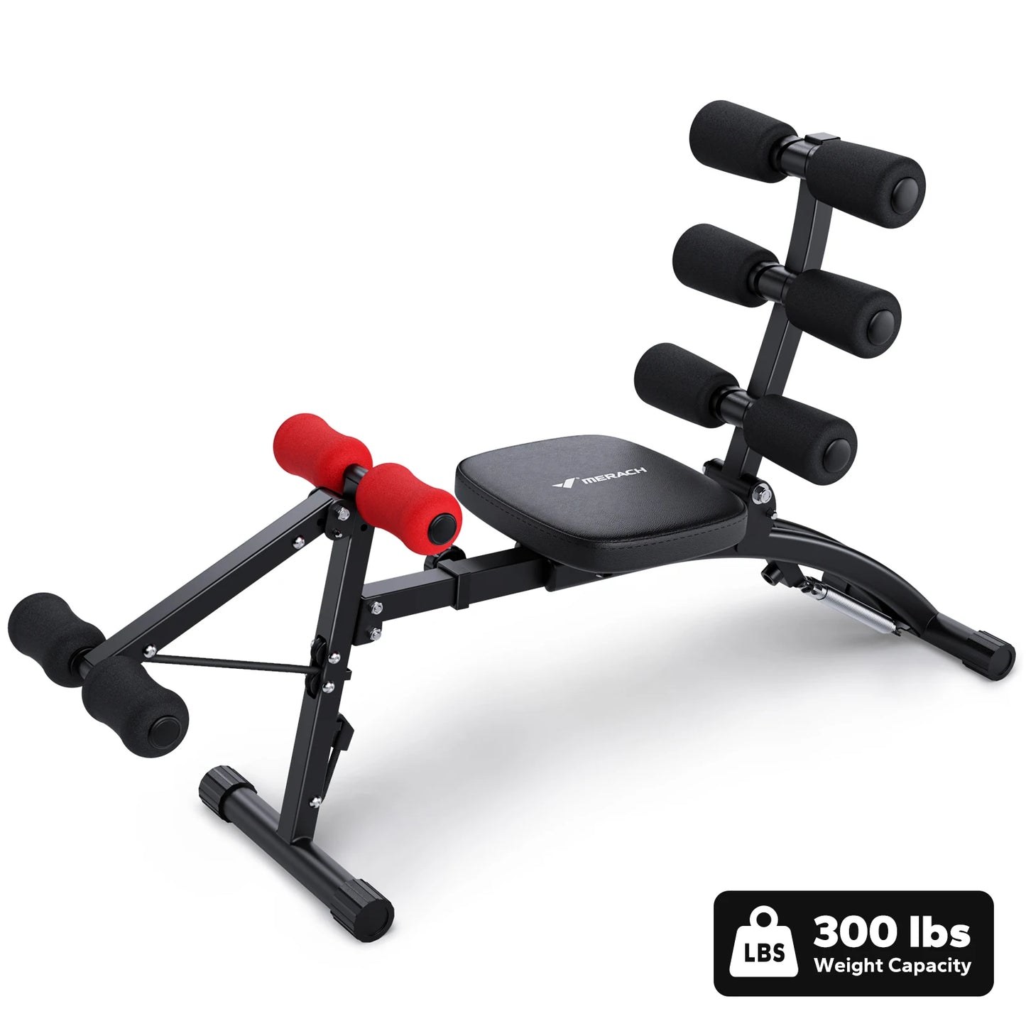 MERACH Ab Machine MultiFunctional Adjustable Sit Up Bench Home Gym