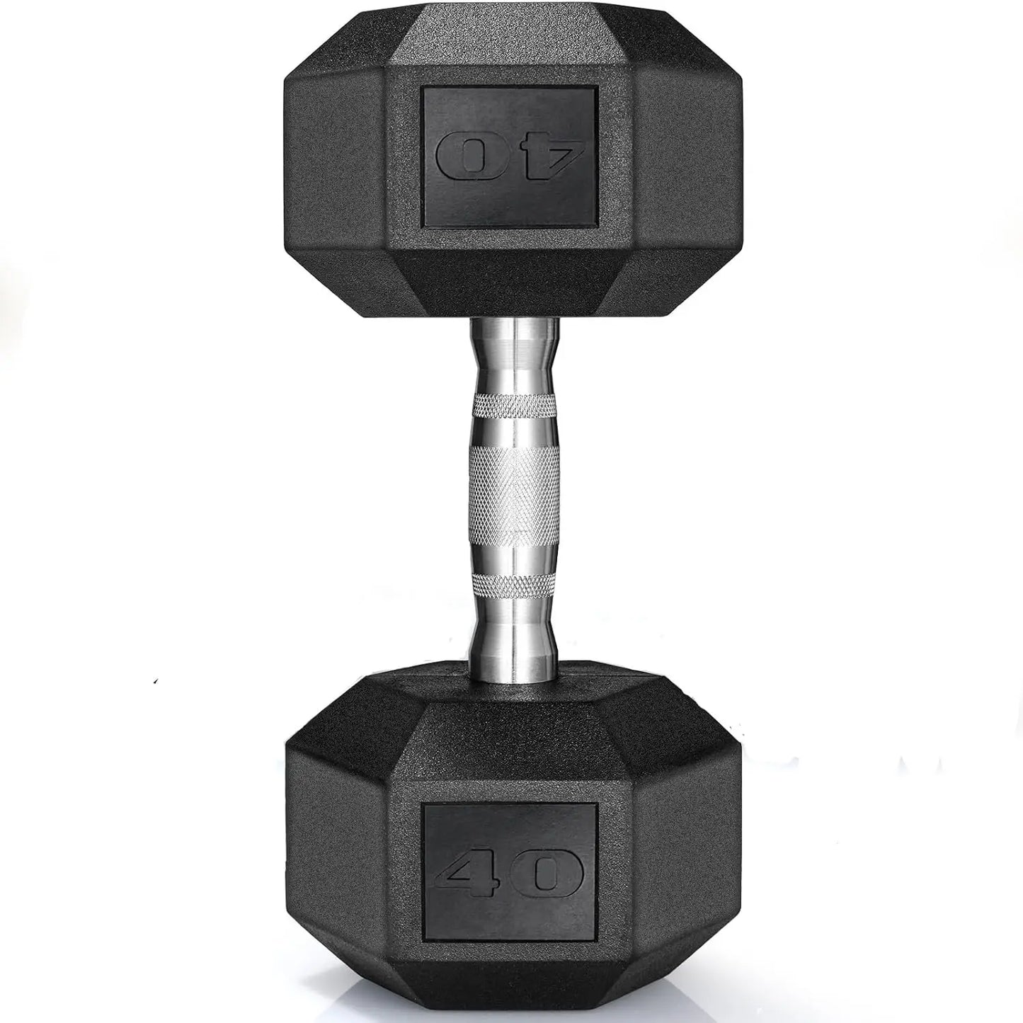 NONED Rubber Hex Dumbbell Set 30-75Lb Rubber Coated Cast Iron