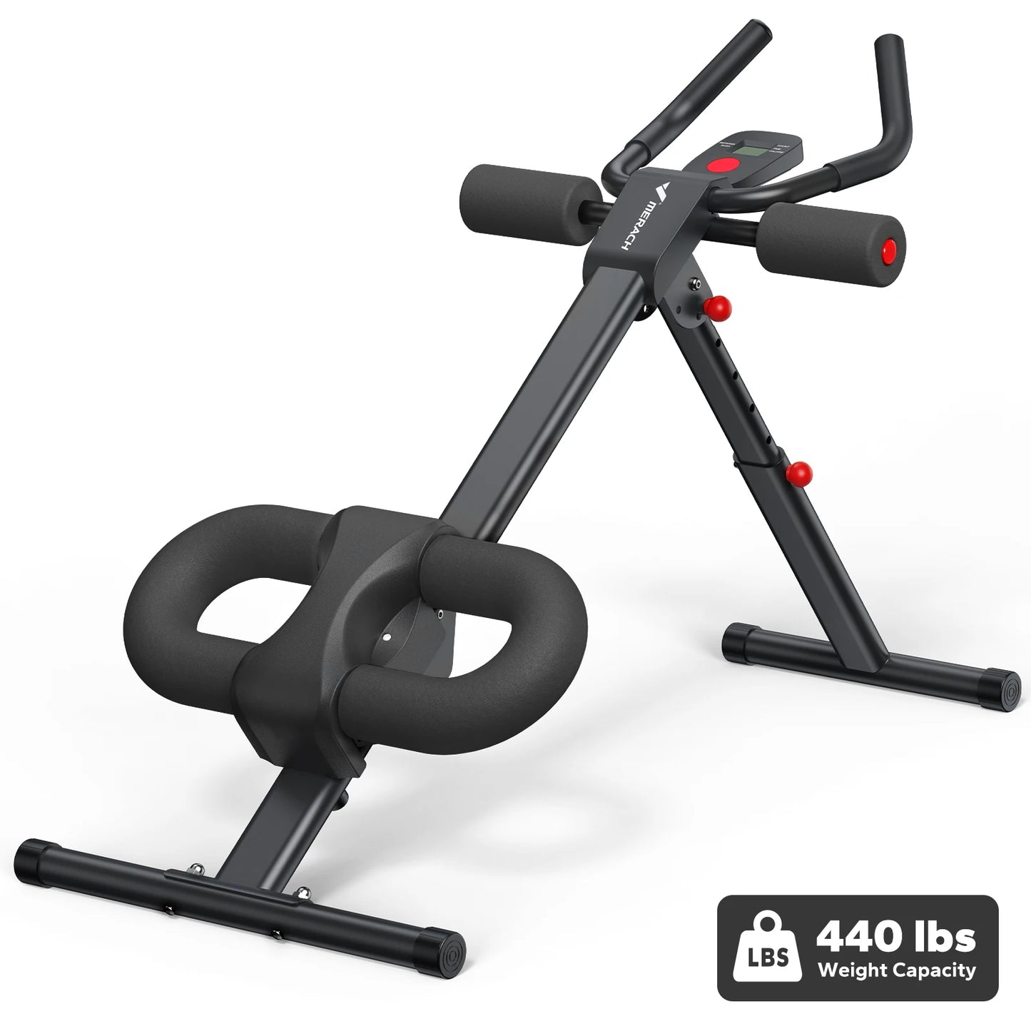 MERACH Abdominal Machine Adjustable Trainer Foldable Core Exercise System