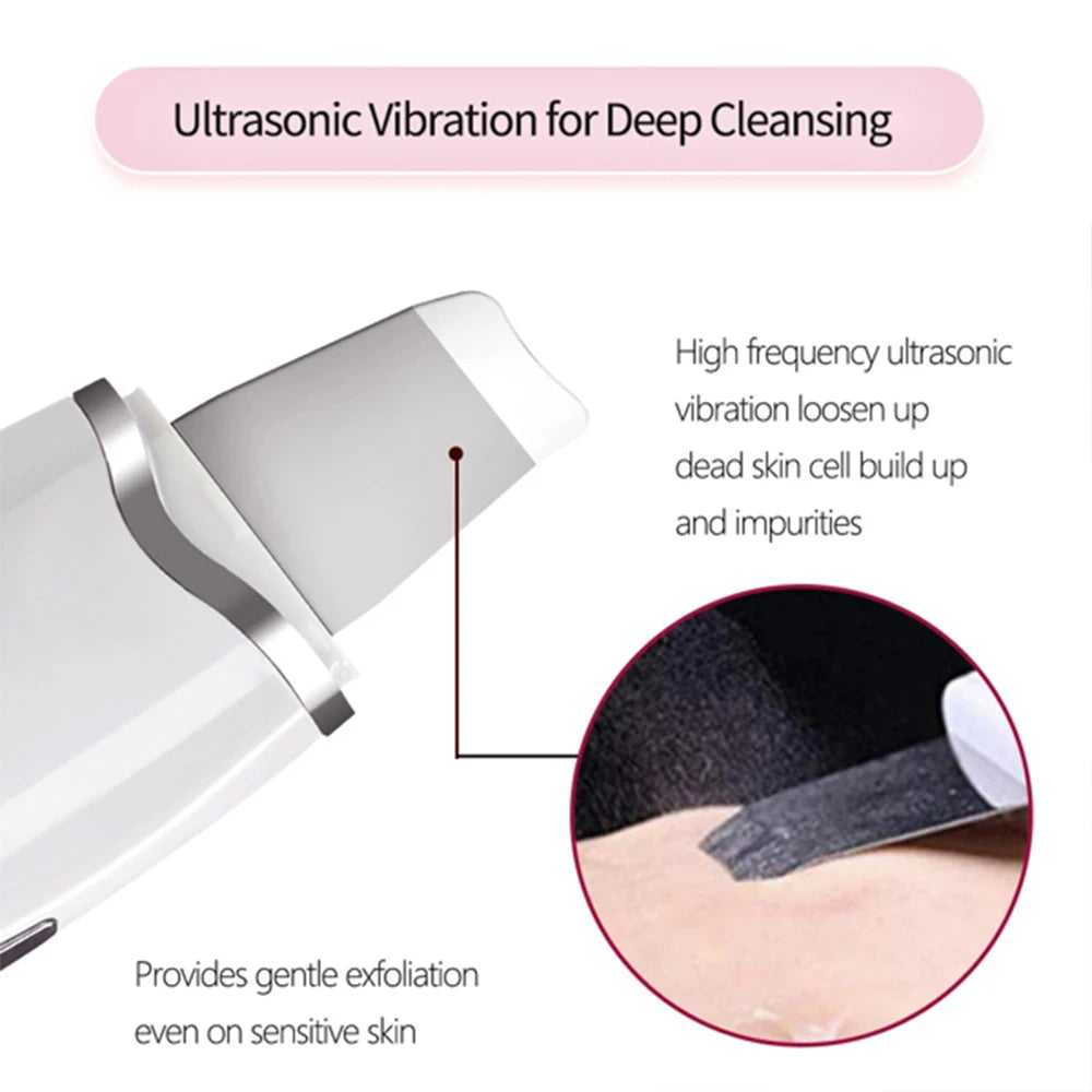 3-in-1 Ultrasonic Skin Scrubber Facial Cleanser Blackhead Remover