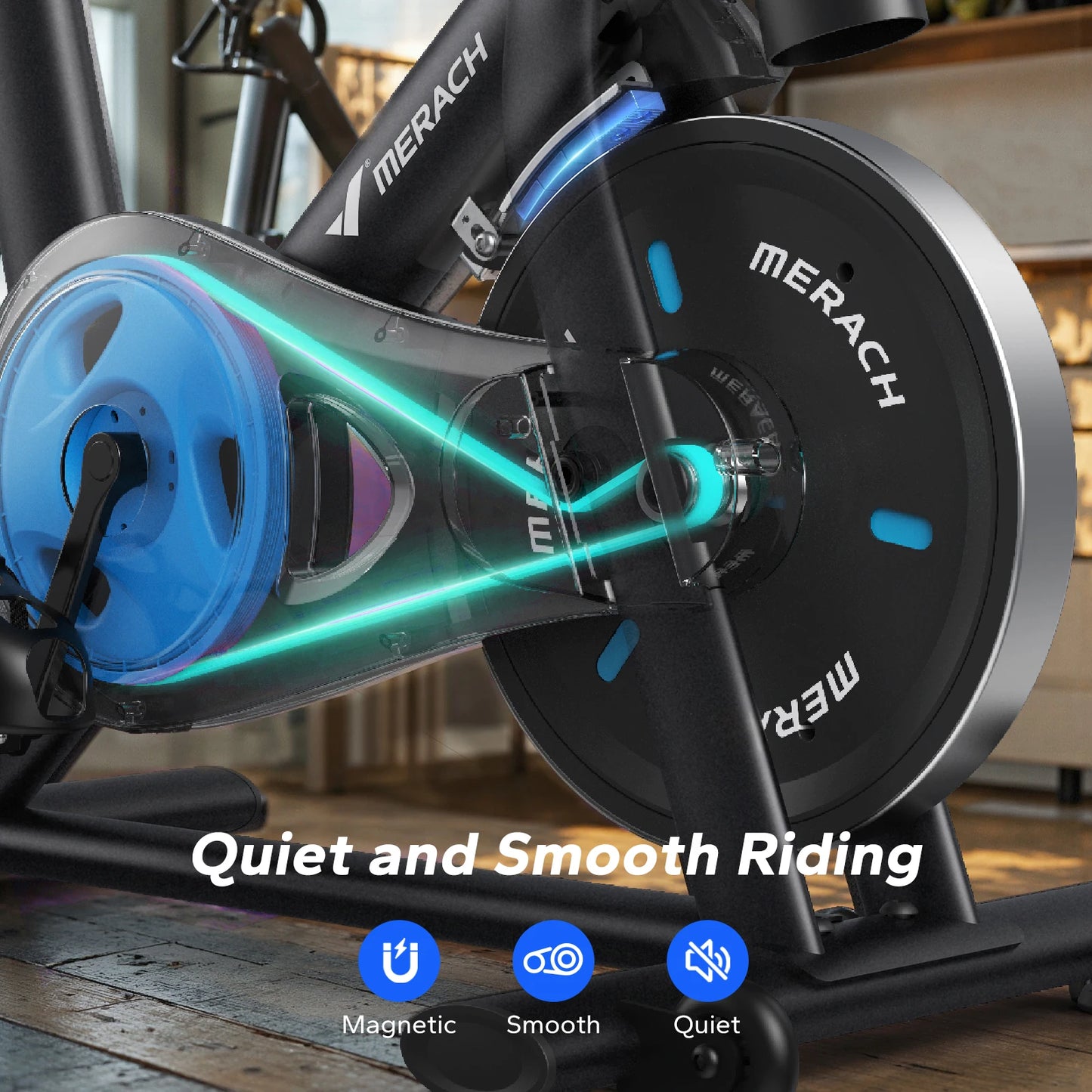MERACH Exercise Bike With Magnetic Resistance And Exclusive App Courses