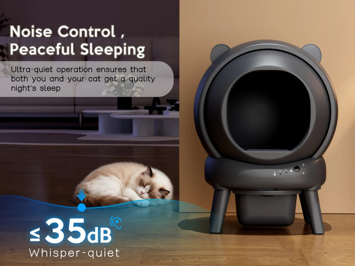 Self Cleaning Litter Box For Multiple Cats With Infrared Sensors