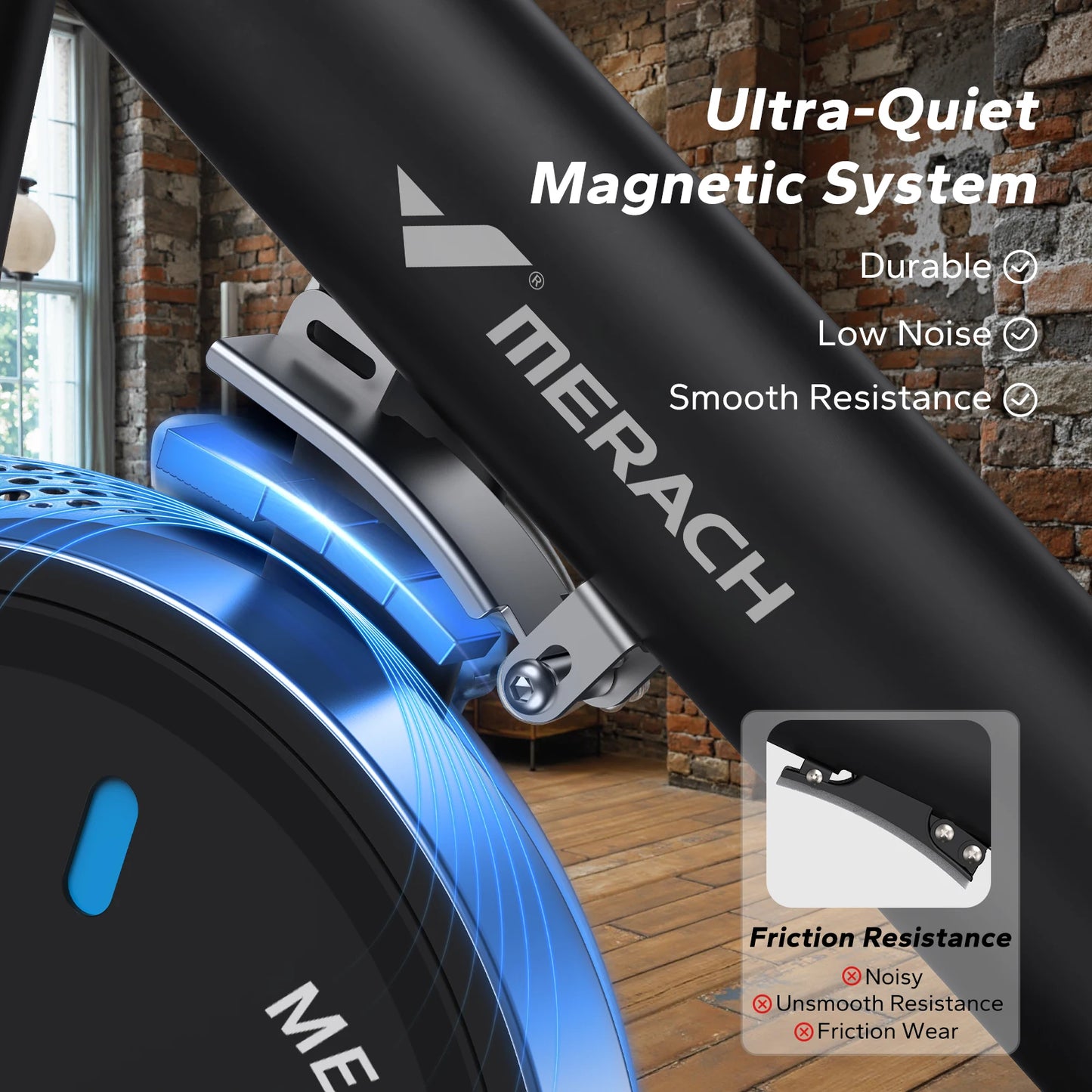 MERACH Exercise Bike With Magnetic Resistance And Exclusive App Courses