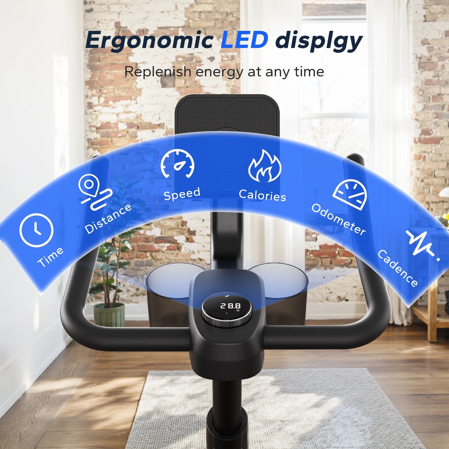 MERACH Exercise Bike With Magnetic Resistance And Exclusive App Courses