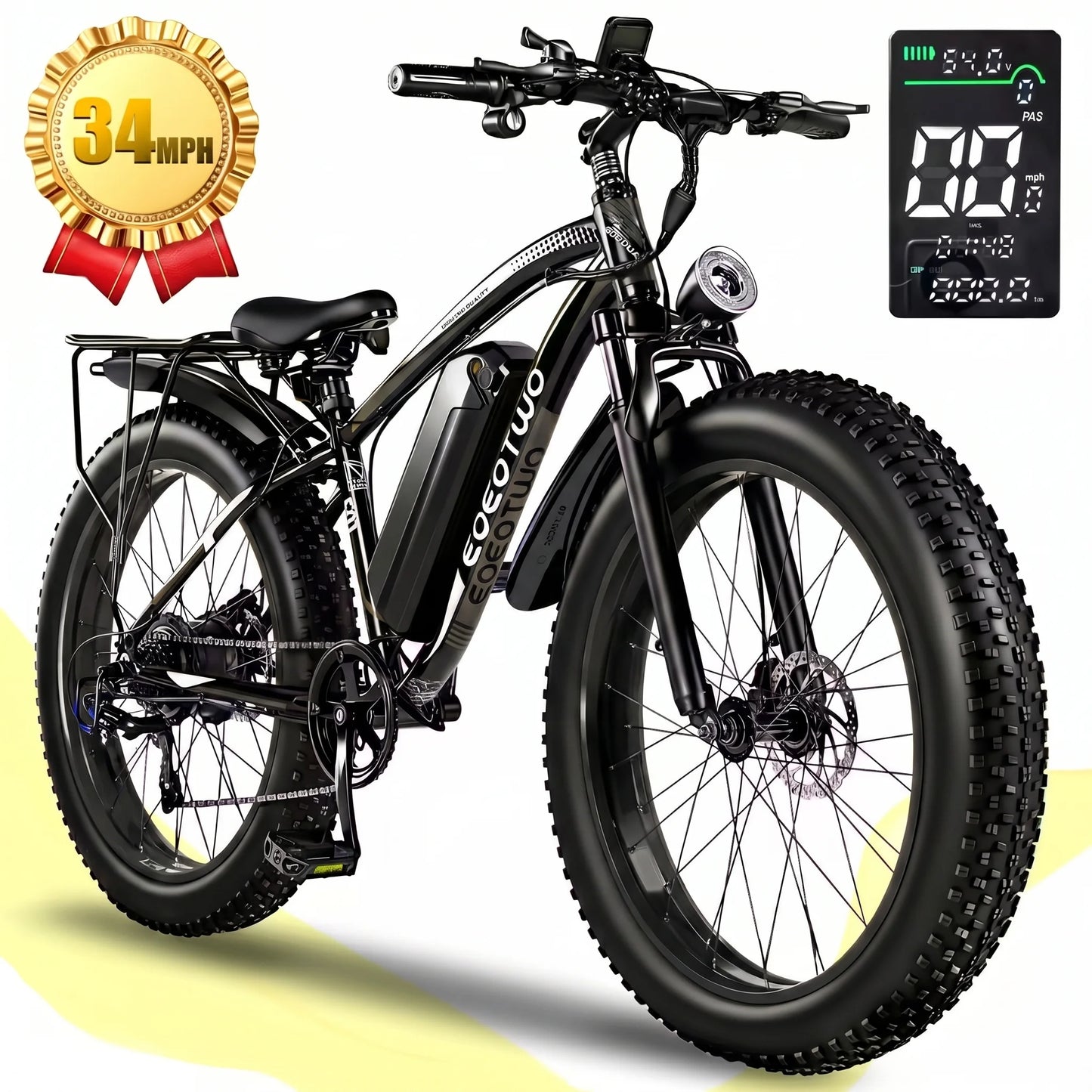 EOEOTWO E01 Fat Tire Electric Bike For Adults All Terrain