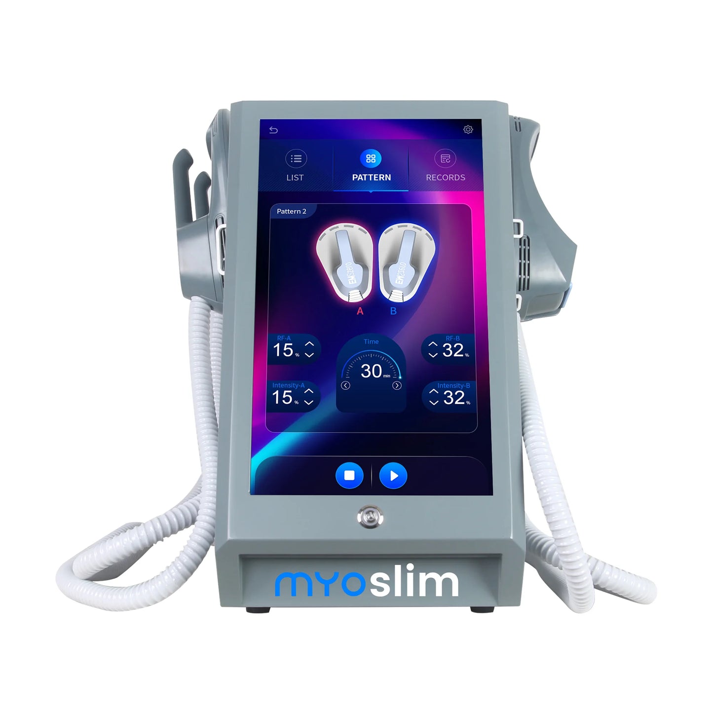 6500W Electromagnetic Stimulator for Muscle Building & Fat Loss HI-EMT Technology for Waist, Hip, Thigh & Arm Toning  CE