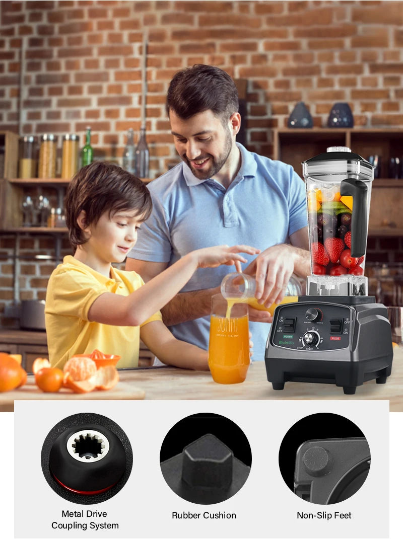 Biolomix 3HP Heavy Duty Commercial Blender Mixer Juicer 2L Jar