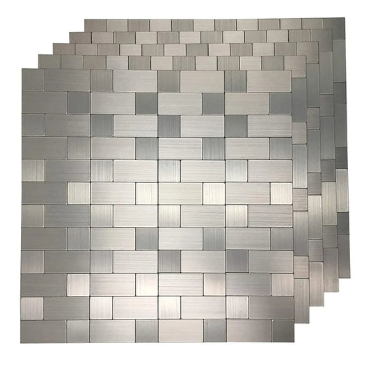 Art3d Peel And Stick Stainless Steel Backsplash Tile 3D Self Adhesive