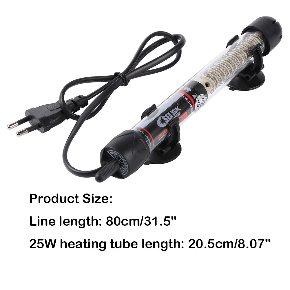 25-300W Automatic Temper Adjustment Aquarium Submersible Fish Tank Water Heater Electric Water Heater Boiler Tank Water Heater