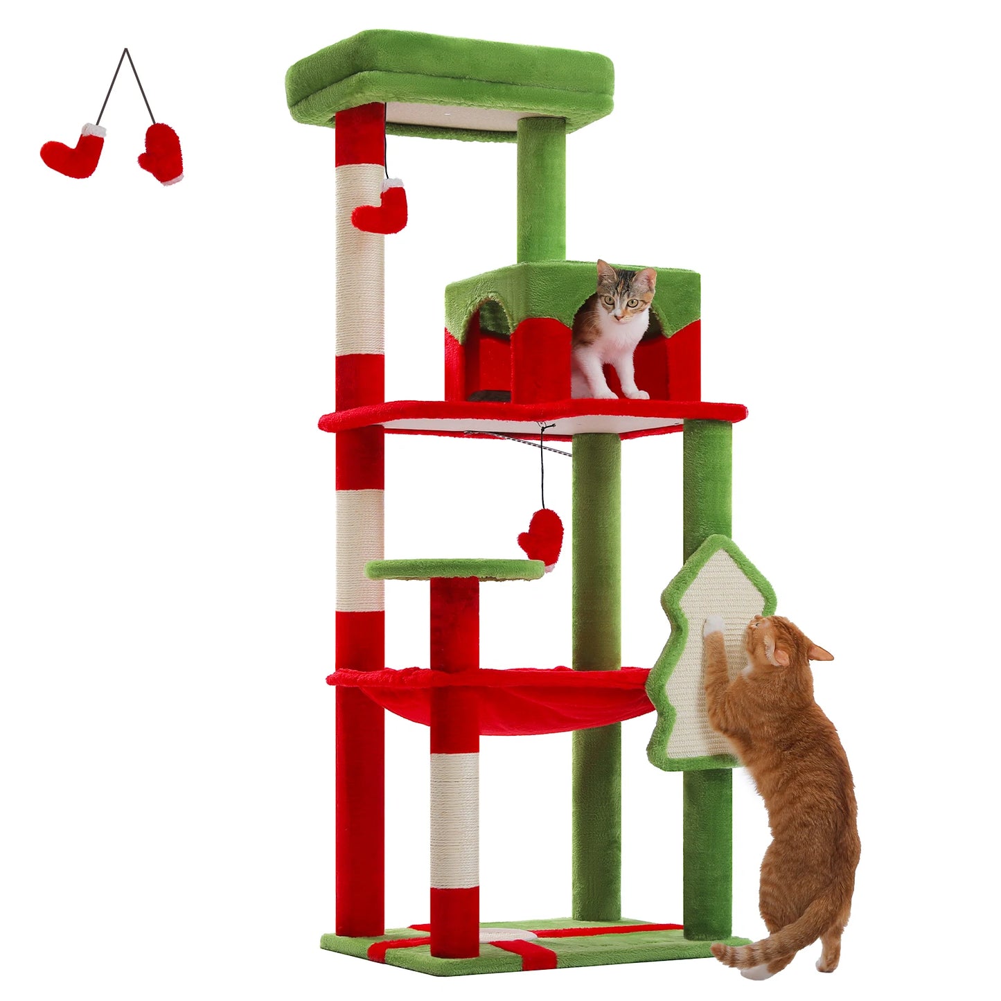 PAWZ Road Five-Level Cat Tree For Indoor Cats Perch Deluxe