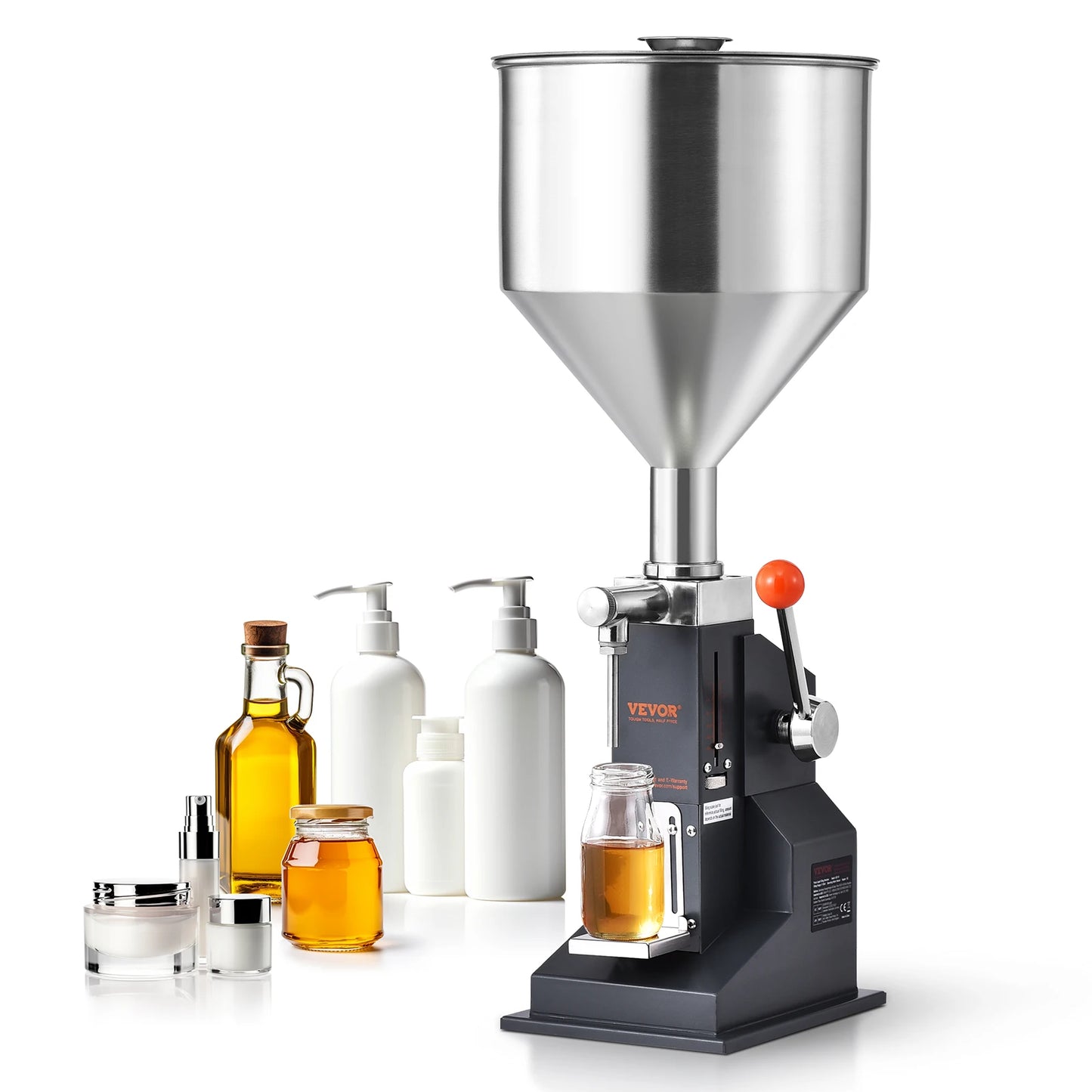 VEVOR Manual Liquid Filling Machine with Hopper 5-50ml 5-100ml