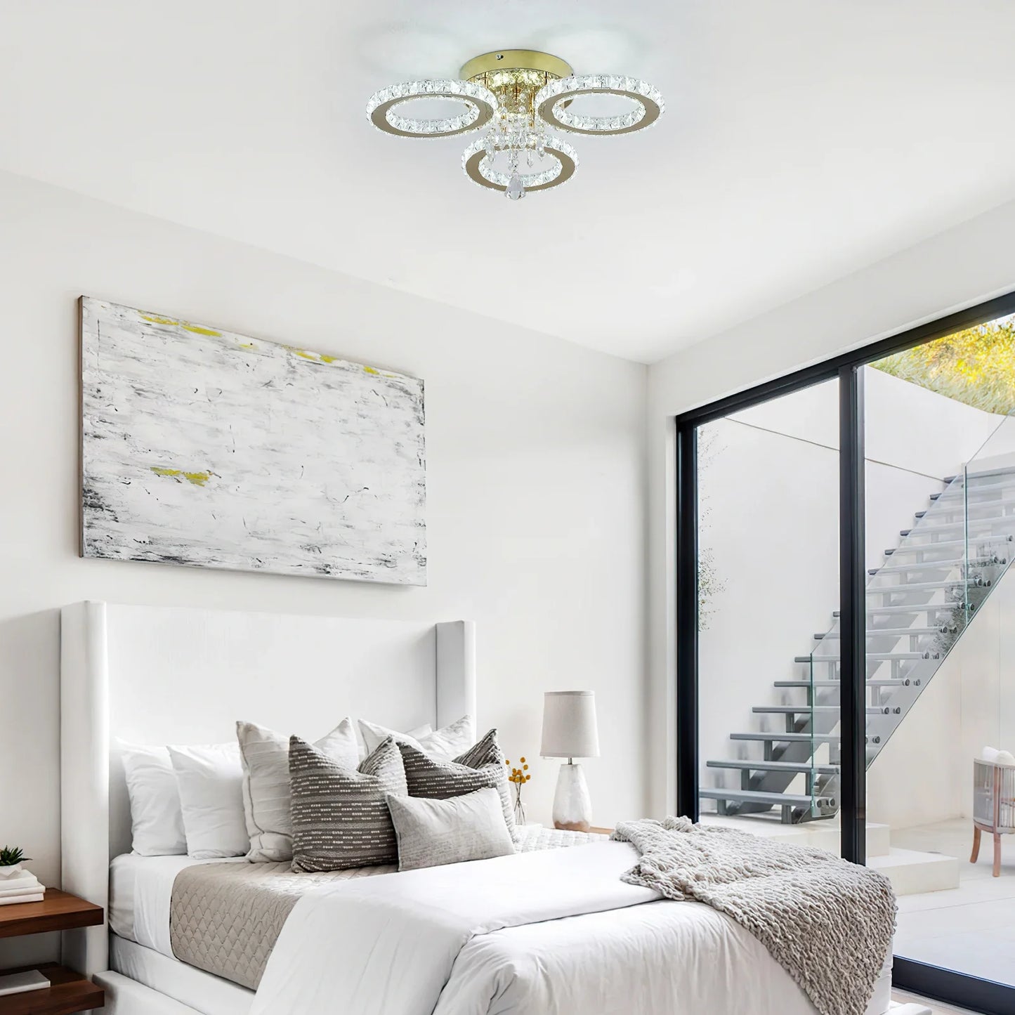 VETRULUS LED Ceiling Light Crystal Chandelier For Living Room