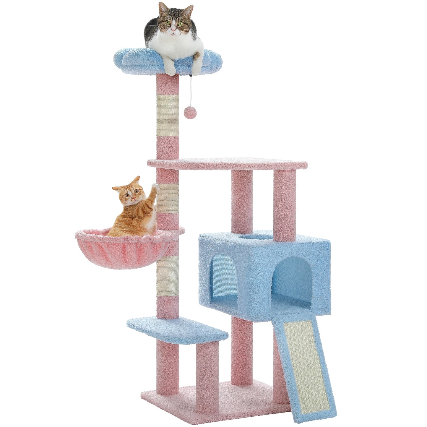 PAWZ Road Flower Cat Tree Multi-Level Cat Tower With Sisal