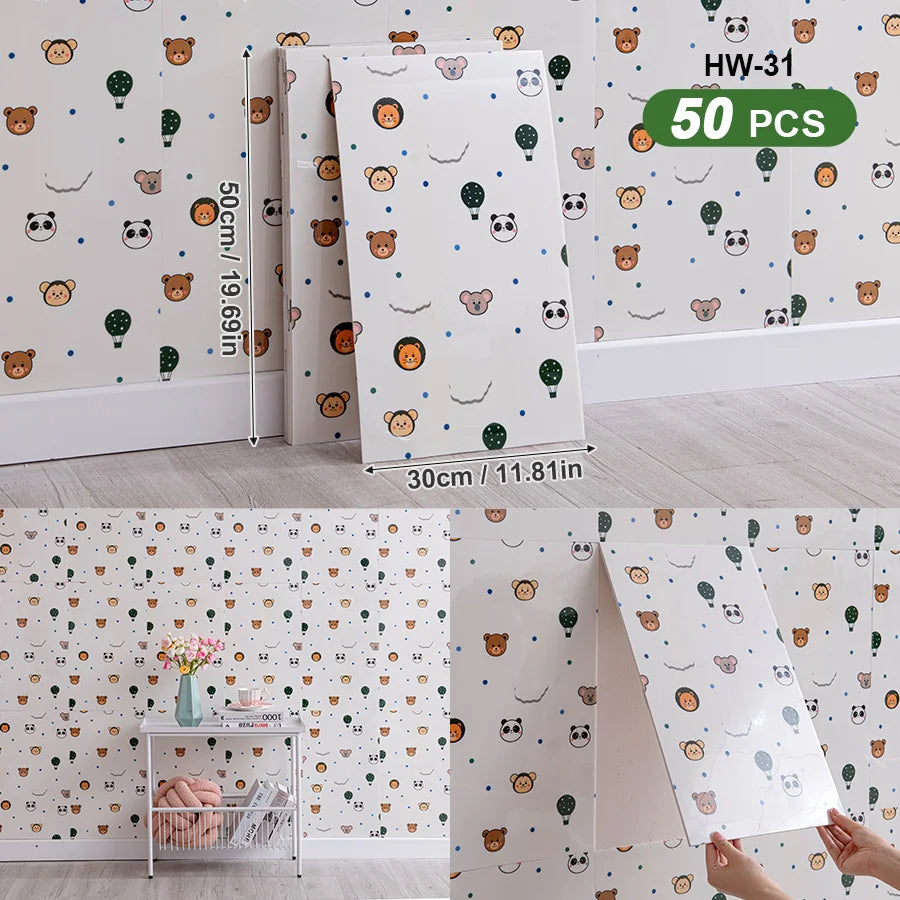 3D Self Adhesive Peel And Stick SXP Wall Tiles For Indoor Walls