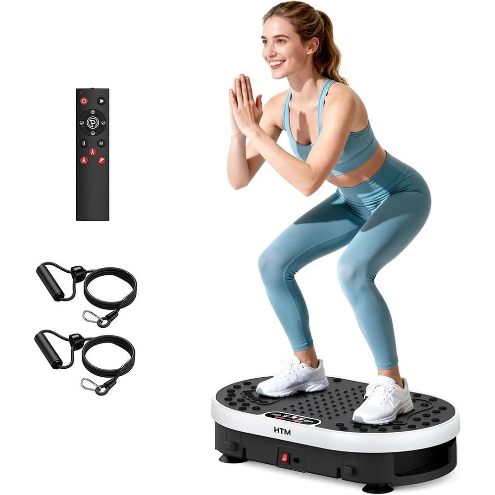 HTMM Vibration Plate High Frequency Fitness Platform With 9 Programs