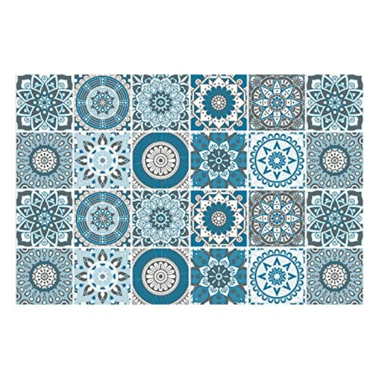 Moroccan Mandala Tile Stickers Peel And Stick Decorative Vinyl Wall