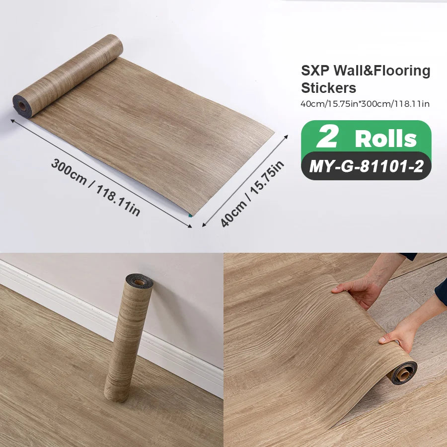 Self Adhesive Wall Floor Sticker Peel And Stick Wood Grain Marble Design