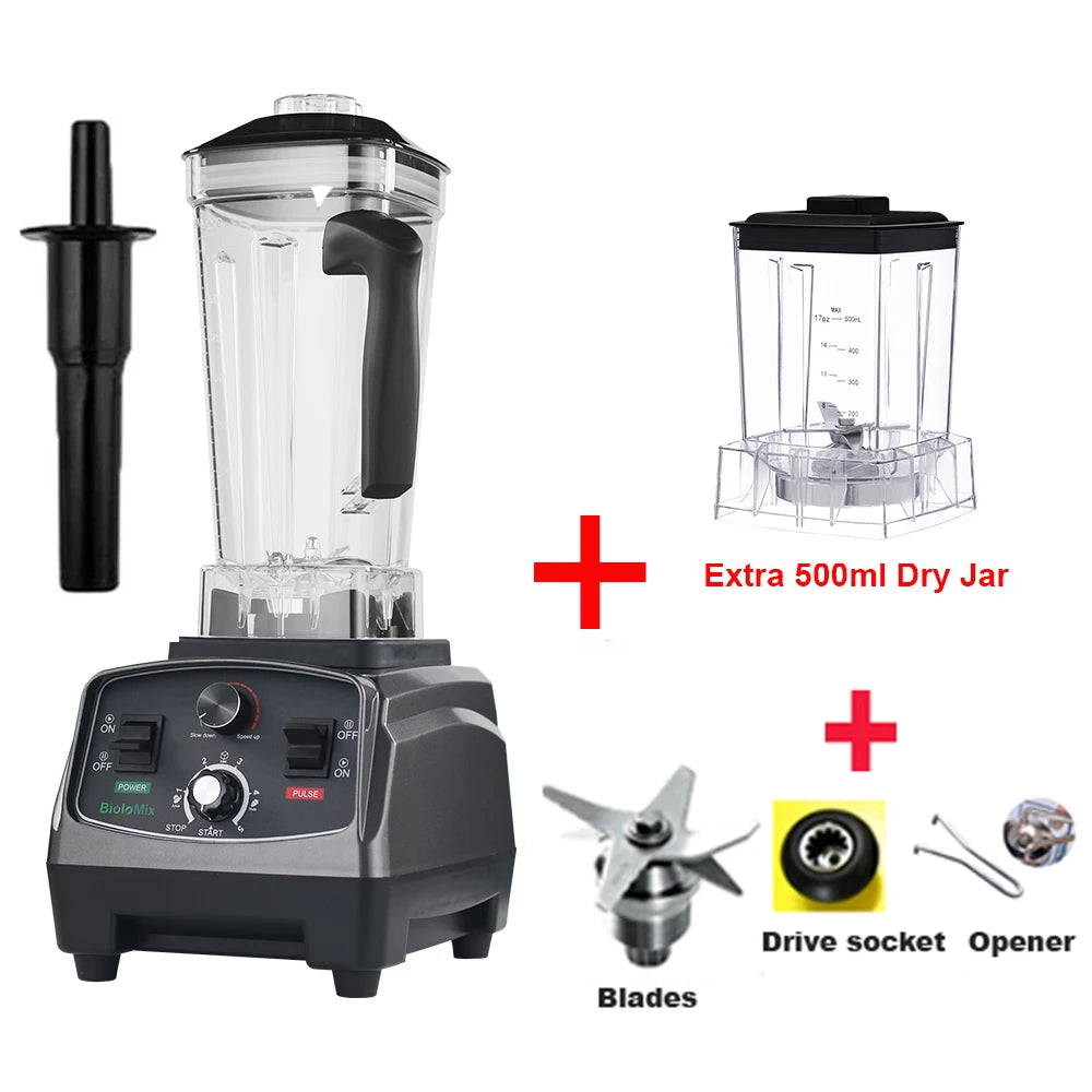 Biolomix 3HP Heavy Duty Commercial Blender Mixer Juicer 2L Jar