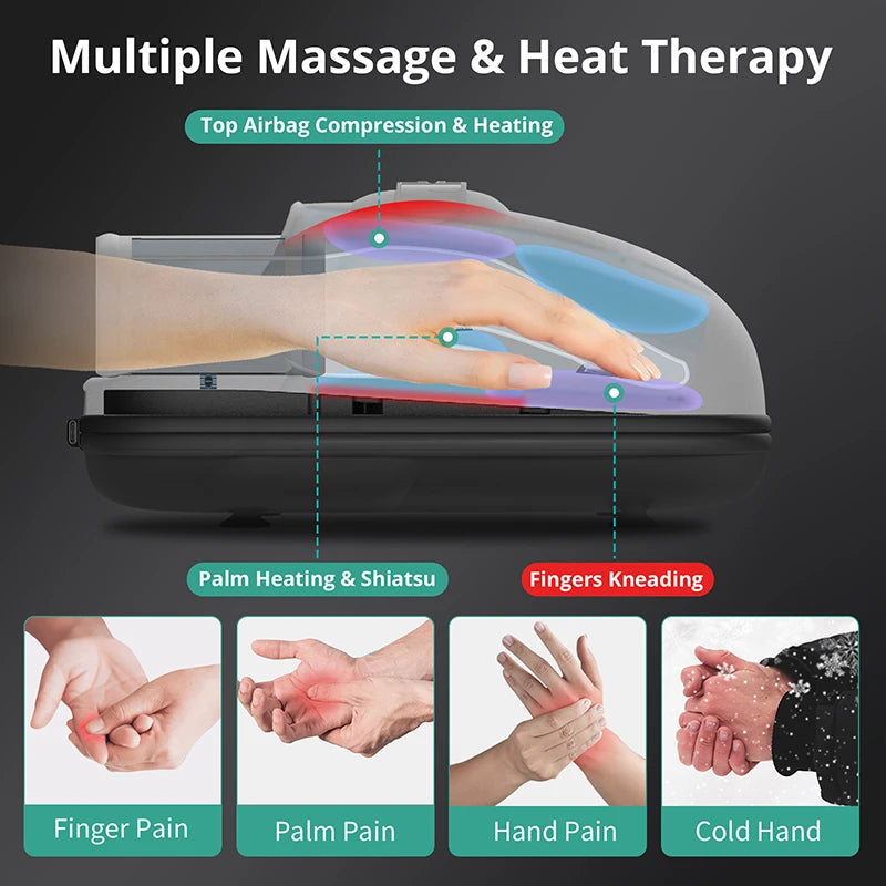 Medcursor Wireless Hand Massager With Air Compression Acupoint Massage