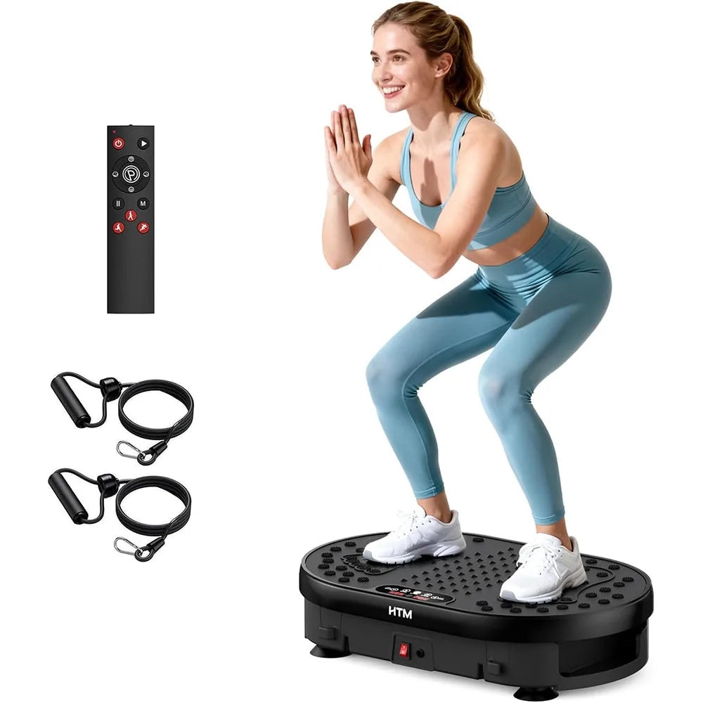 HTMM Vibration Plate High Frequency Fitness Platform With 9 Programs