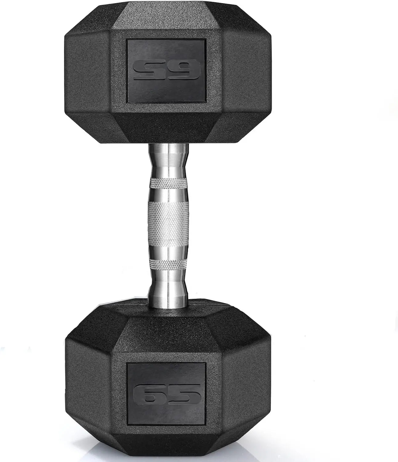 NONED Rubber Hex Dumbbell Set 30-75Lb Rubber Coated Cast Iron