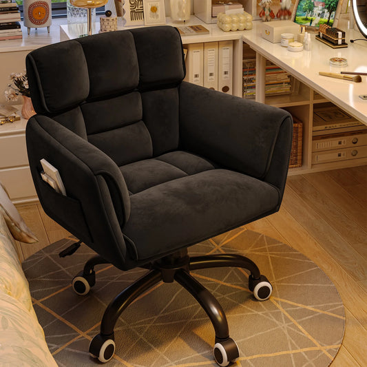 EnHomee Home Office Chair With Arms Wheels Adjustable Height Desk Chair