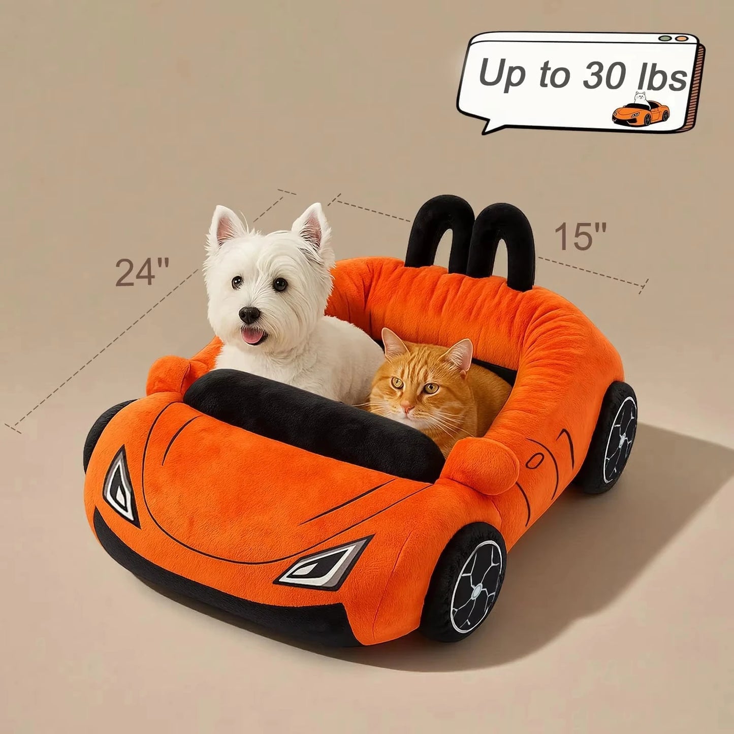 CWV Supercar Cat Bed Cozy Plush Mat For Puppy Kitty