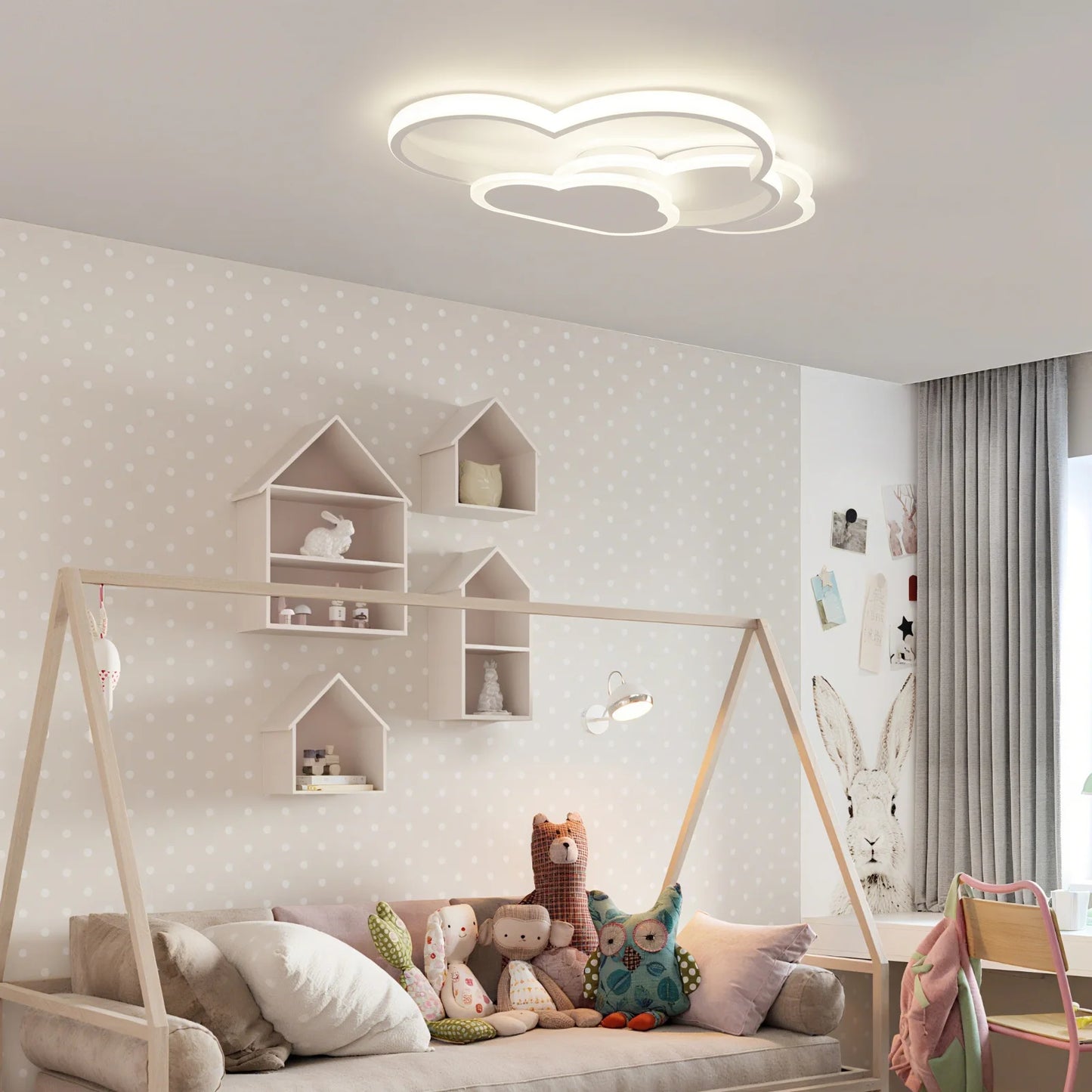 LED Cloud Ceiling Light Modern Lamp for Bedroom Living Room