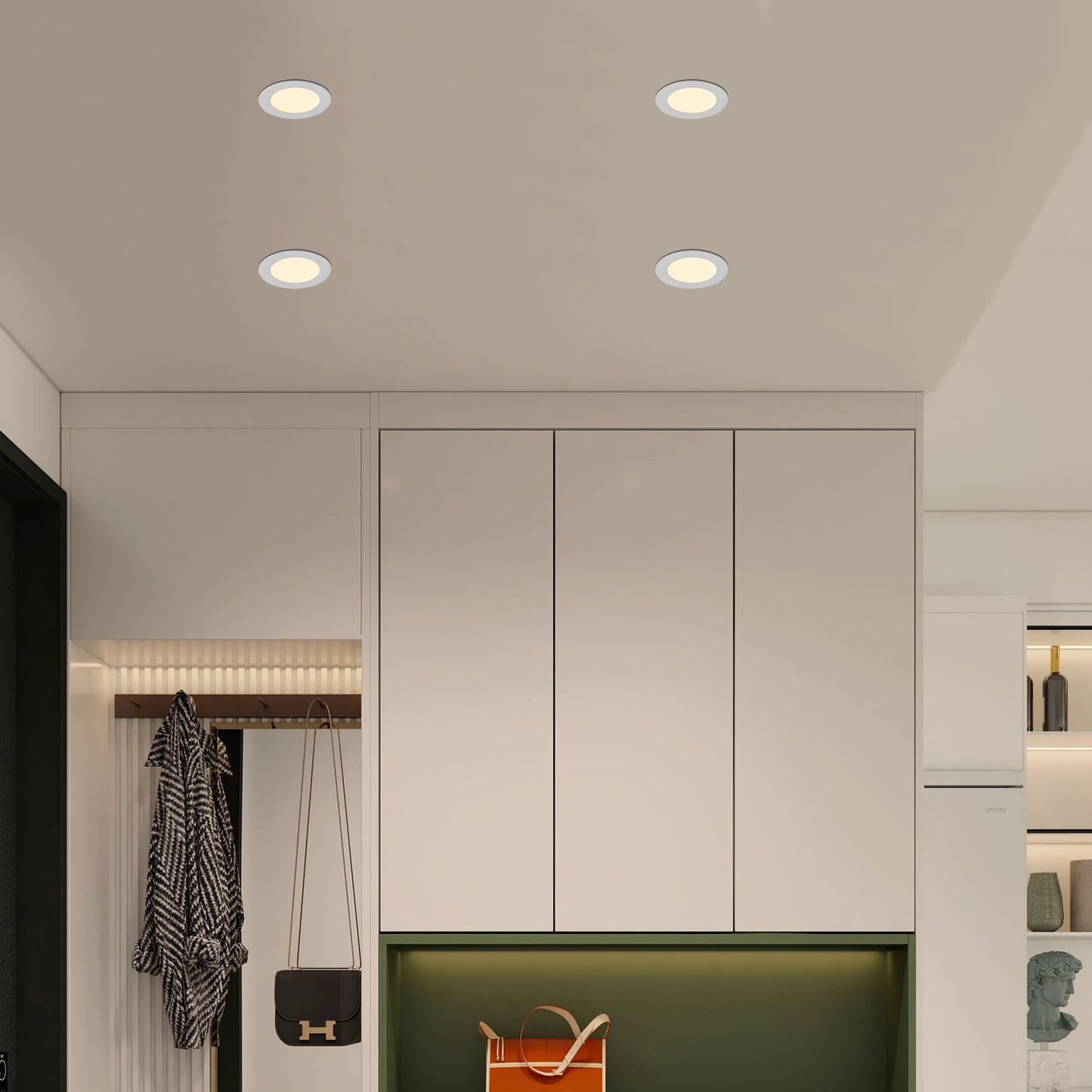 ARLGSITE 12Pack LED Recessed Lights Junction Box Adjustable Dimmable