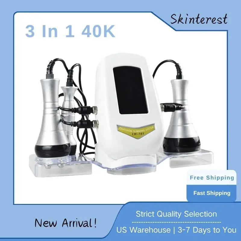 Skinterest 3 in 1 Cavitation Machine for Face and Body