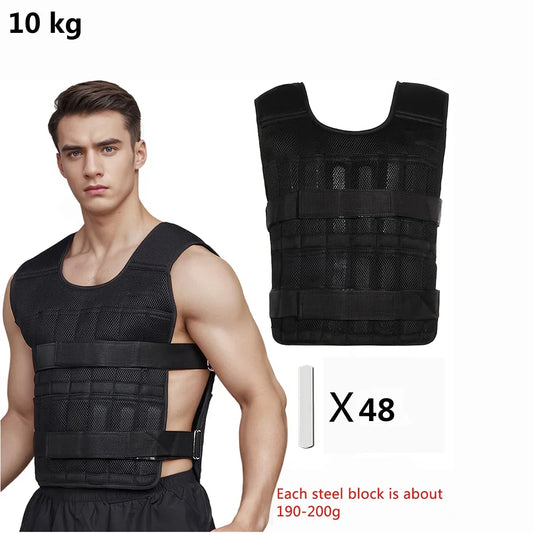 Adjustable Weight Vest And Ankle Wrist Weights Workout Set