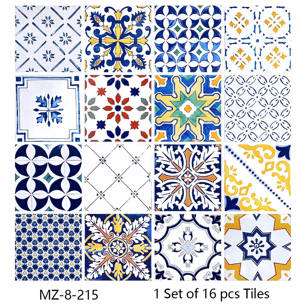 Matte Waterproof Tile Wall Sticker Peel And Stick PVC Mural