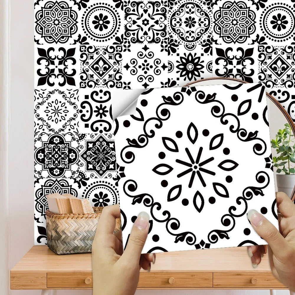 Matte Waterproof Tile Wall Sticker Peel And Stick PVC Mural
