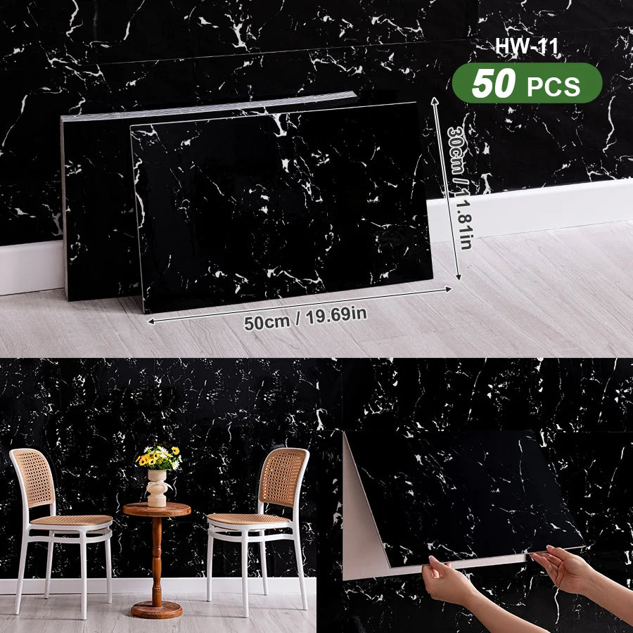 3D Self Adhesive Peel And Stick SXP Wall Tiles For Indoor Walls
