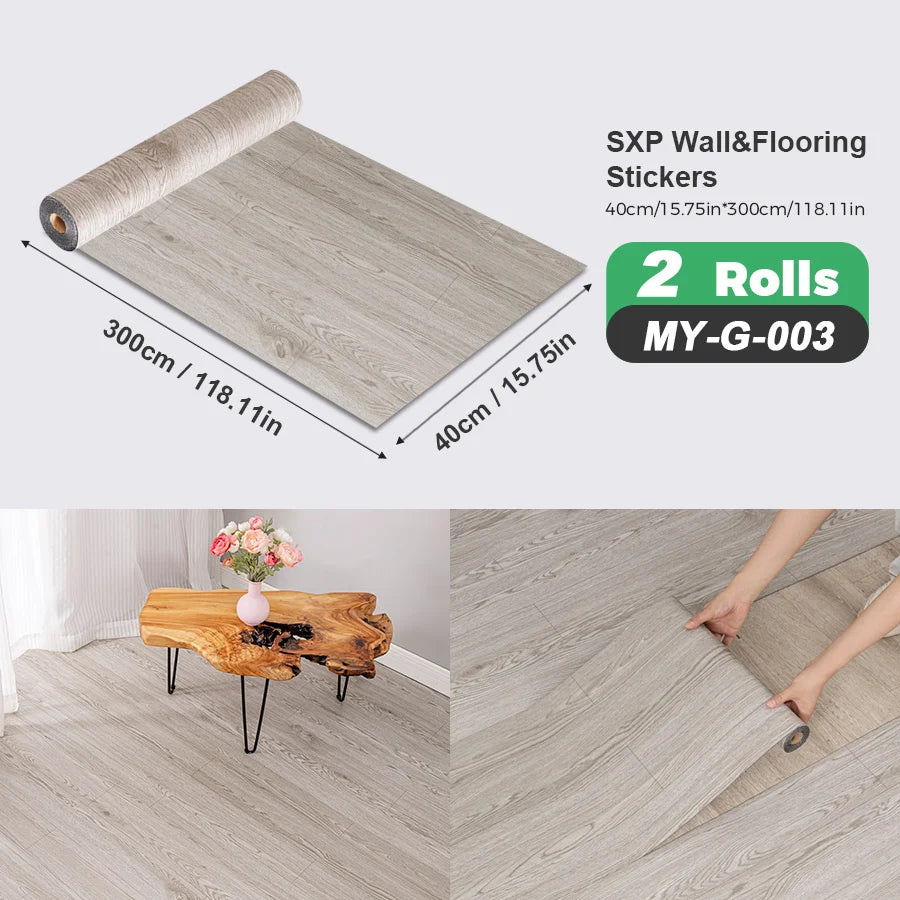 Self Adhesive Wall Floor Sticker Peel And Stick Wood Grain Marble Design