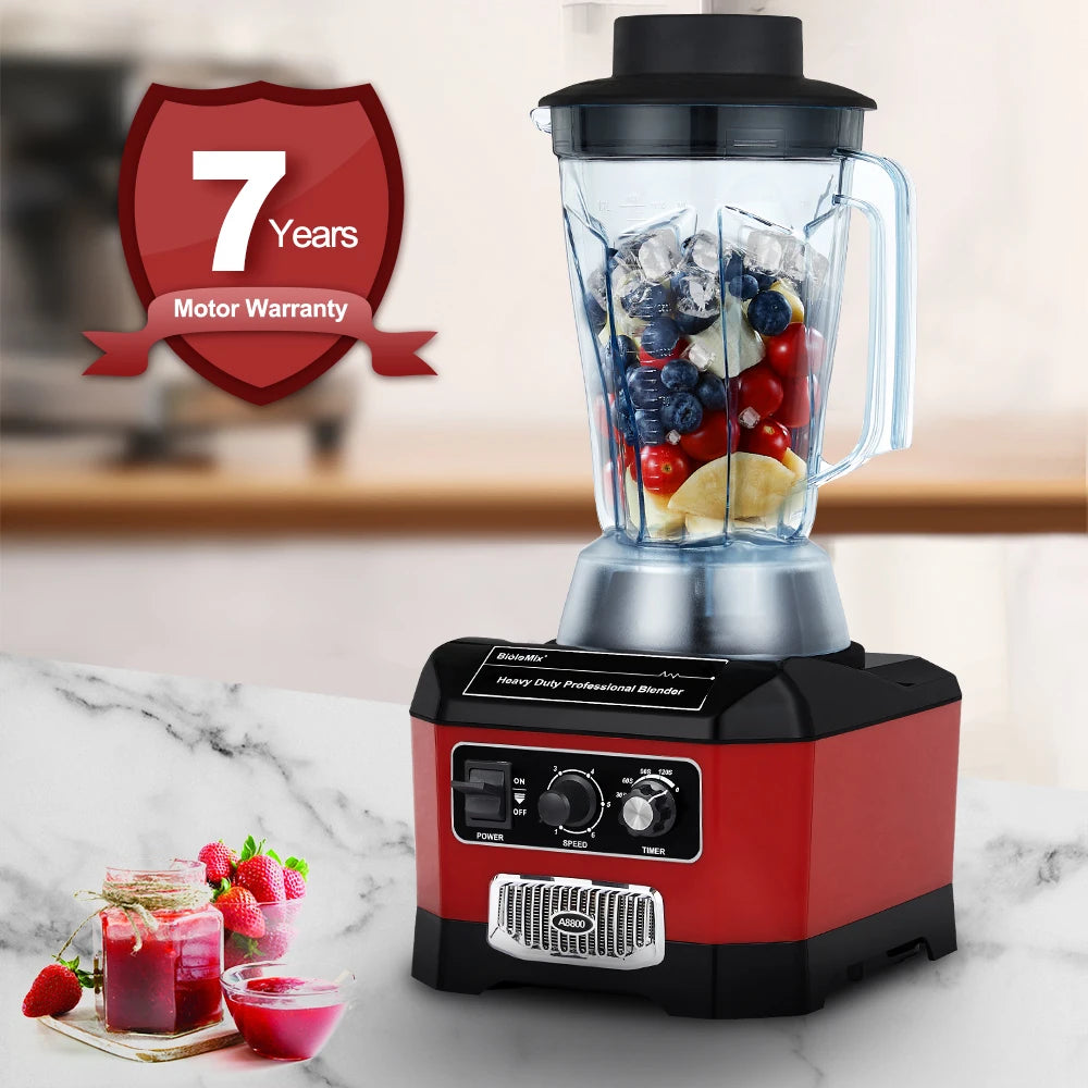 Biolomix 2200W Heavy Duty Commercial Bar Blender Juicer Ice Crusher