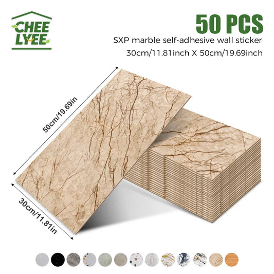 3D Self Adhesive Peel And Stick SXP Wall Tiles For Indoor Walls