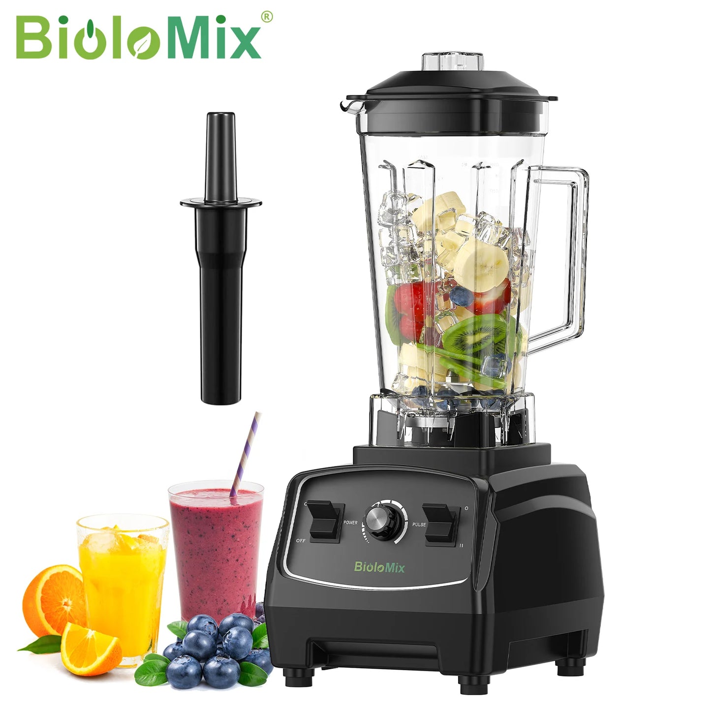 Biolomix 3HP 2200W BPA Free Heavy Duty Blender Mixer Juicer