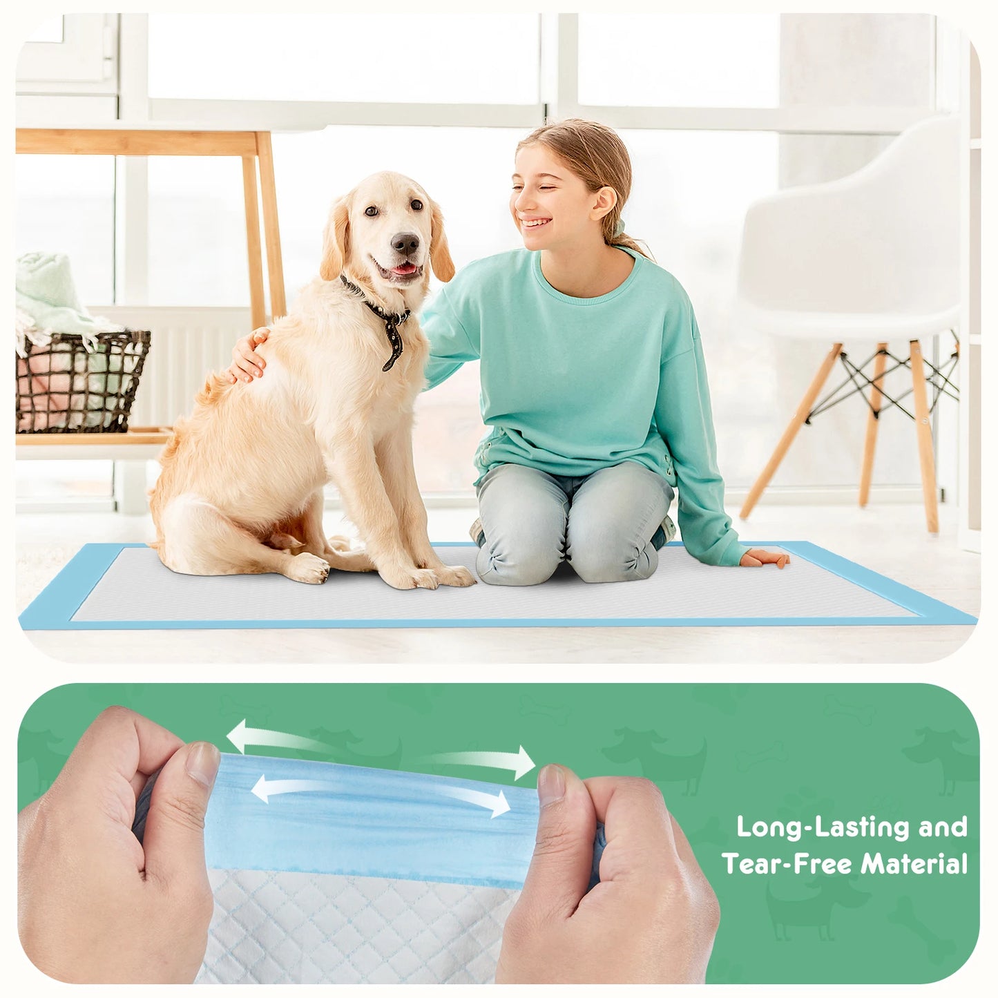Disposable Pet Underpads Leakproof Quick Drying Pads For Dogs Cats
