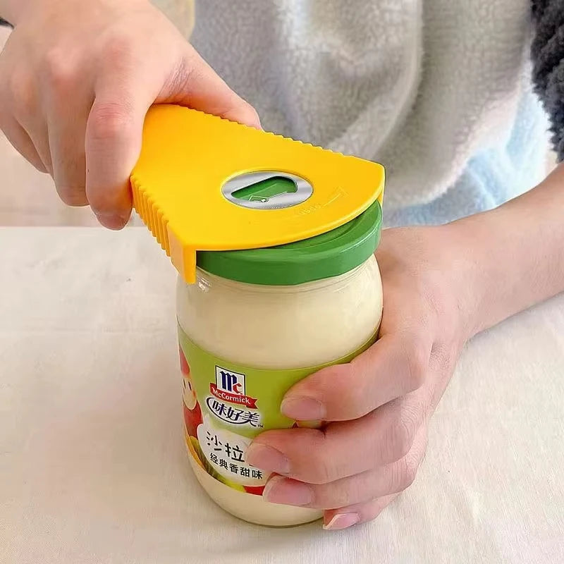 Multifunctional Can Opener Bottle Opener Jar Opener Stainless Steel