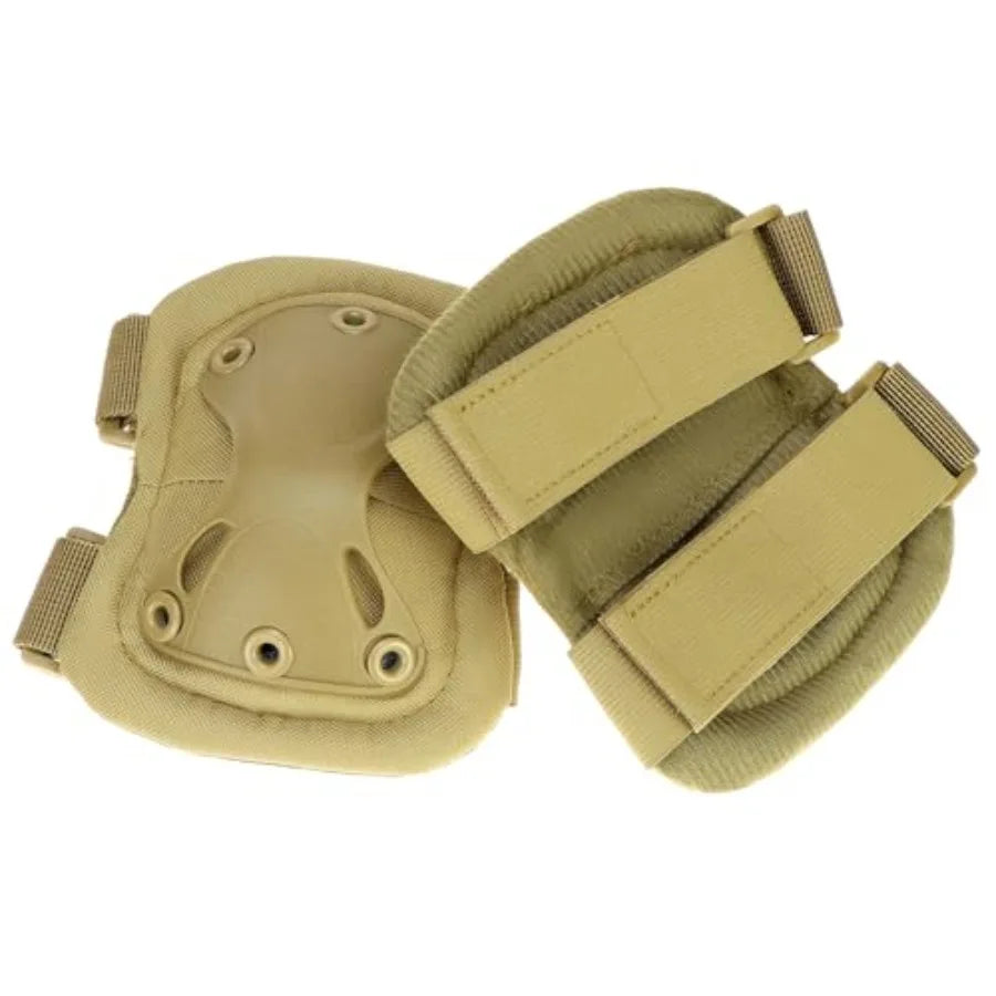 Knee And Elbow Protective Pads Set For Outdoor Paintball Skateboarding