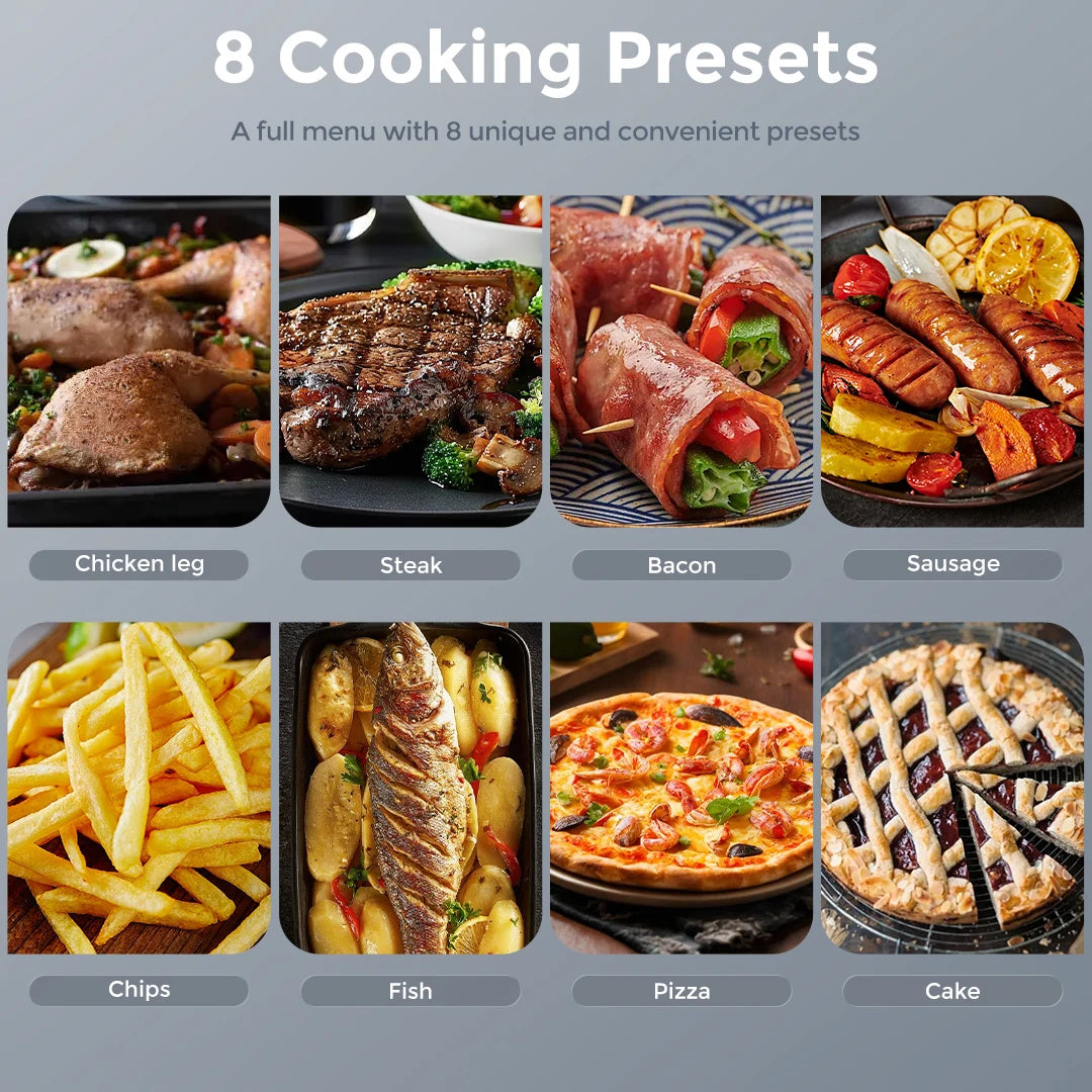 SEJOY 8 In 1 Air Fryer 6 Quart Electric Oven Oilless Cooker